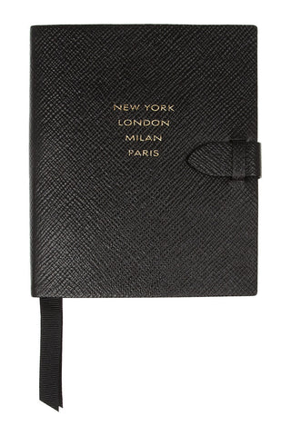 Runway textured-leather notebook