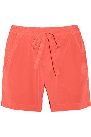 Stretch-silk crepe de chine shorts