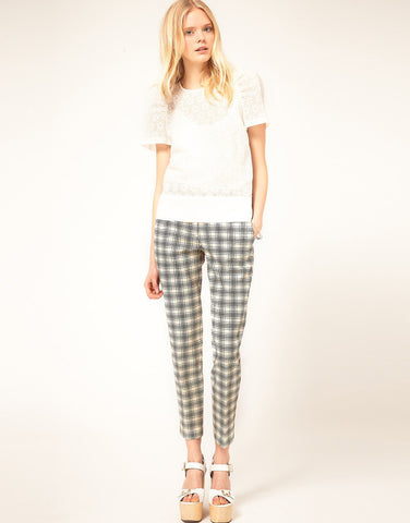 See by Chloe Checked Tailored Pant